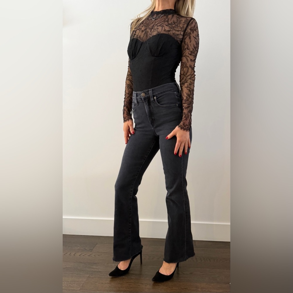 Jonathan Simkhai Black Lace Bodysuit